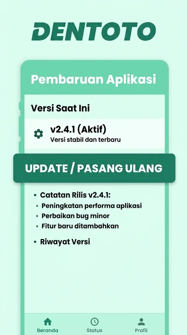 Riwayat Versi dentoto: Pembaruan dan Inovasi Terbaru